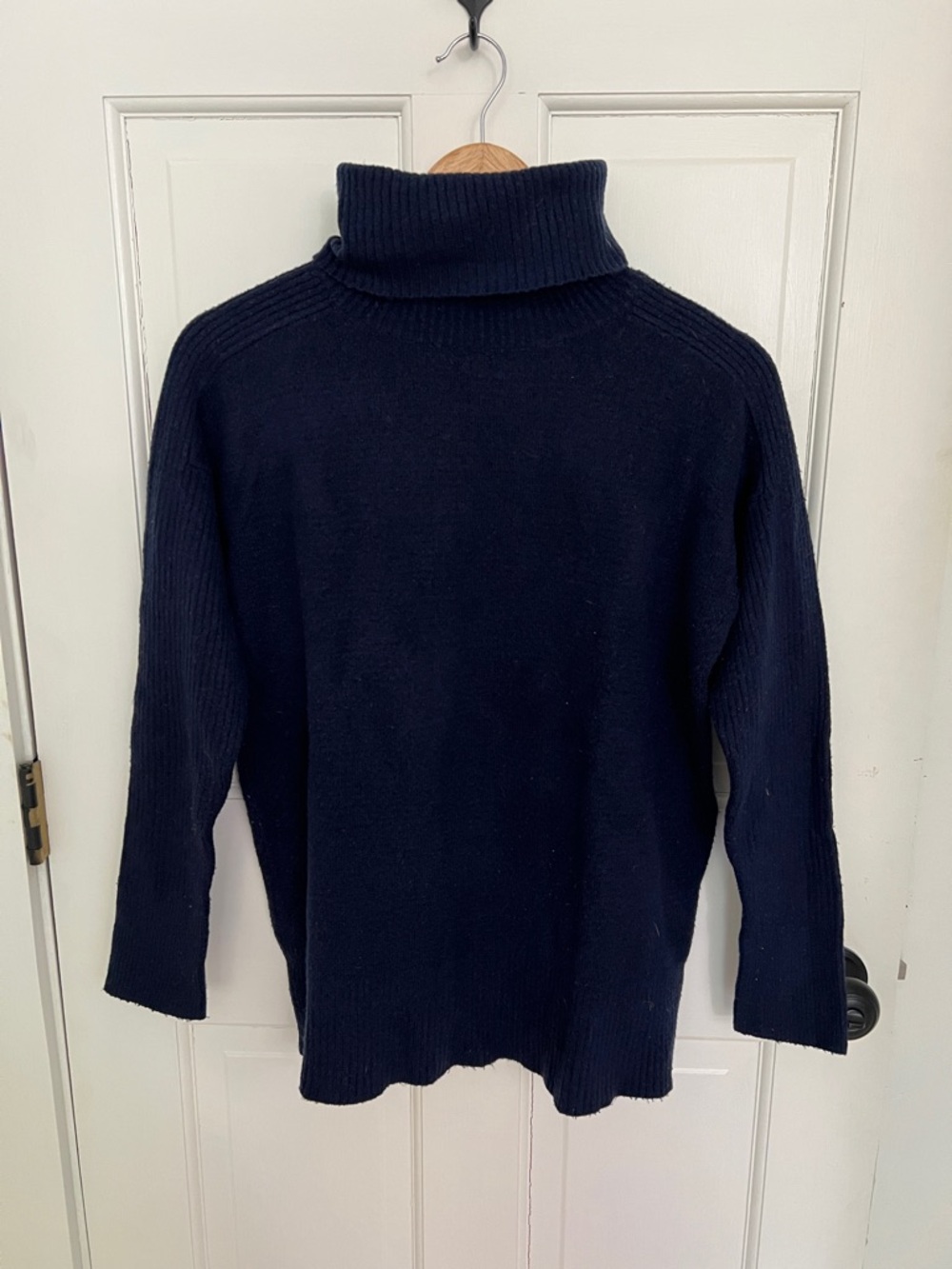 Women’s Navy Turtleneck Sweater
